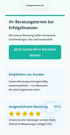 Hochwertige Webseite fürs Handy mit Kundegewinnung